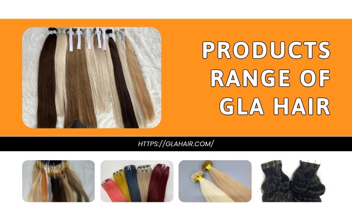 Products range of Gla Hair